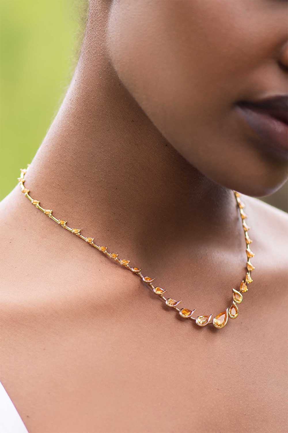 FERNANDO JORGE-Flicker Necklace-YELLOW GOLD