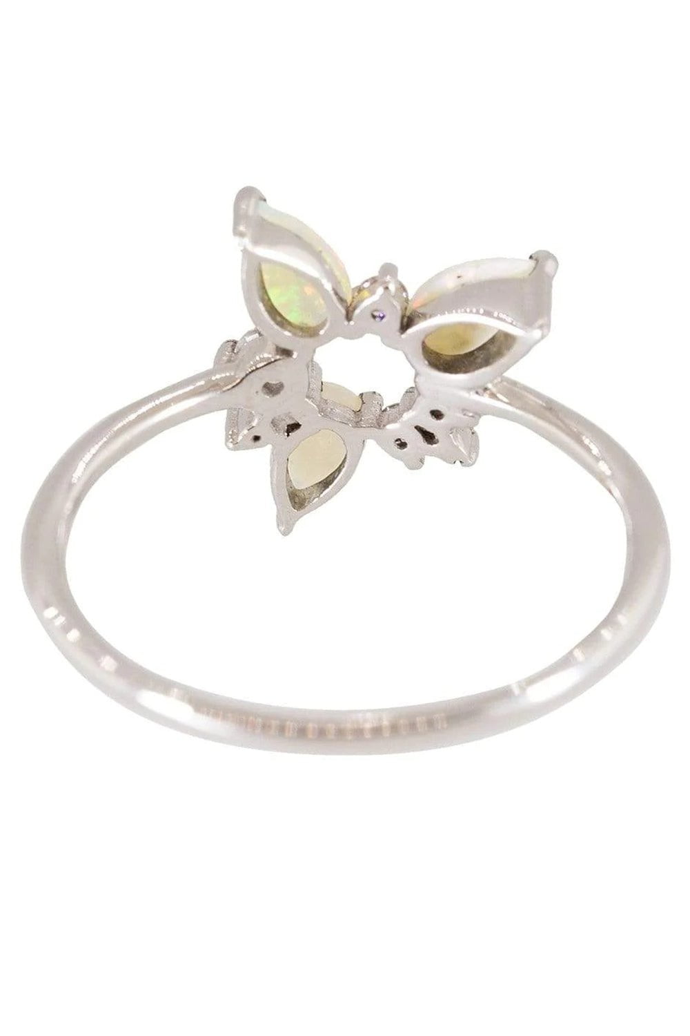FERNANDO JORGE-Opal and Diamond Electric Spark Ring-WHITE GOLD
