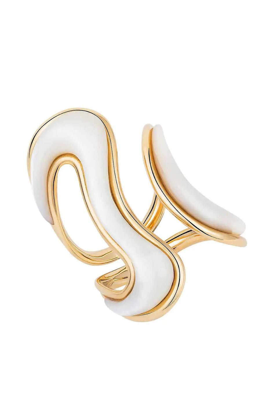 FERNANDO JORGE-Stream Open Ring-YELLOW GOLD