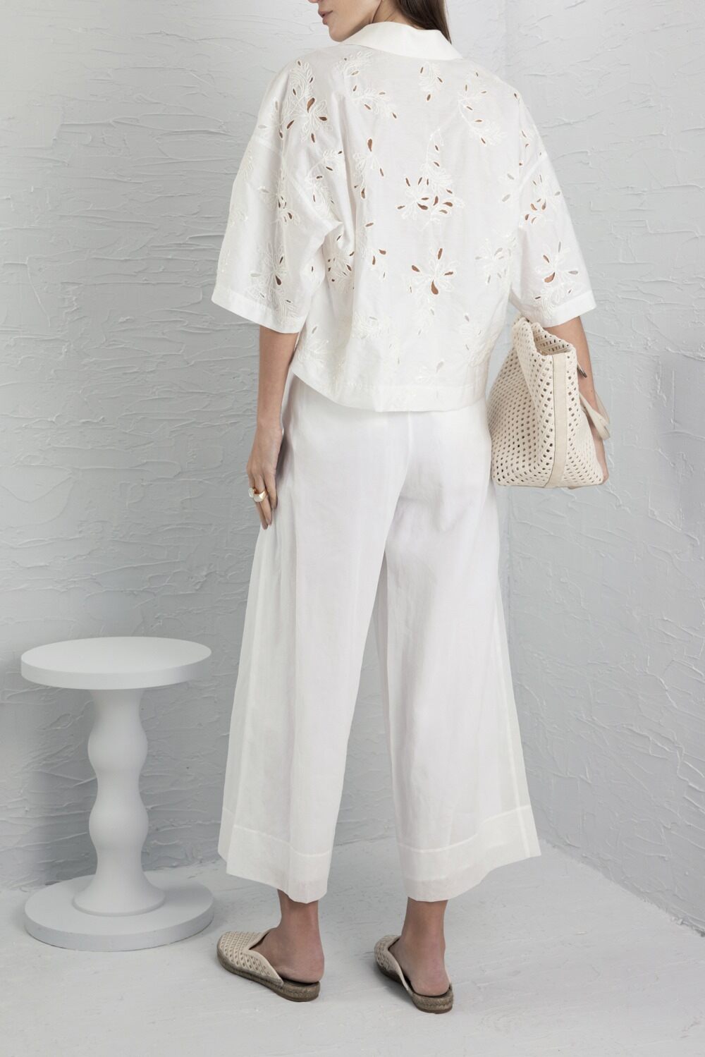 Short Sleeve Pullover-WHITE-XS-CLOTHINGTOPKNITS-BRUNELLO CUCINELLI