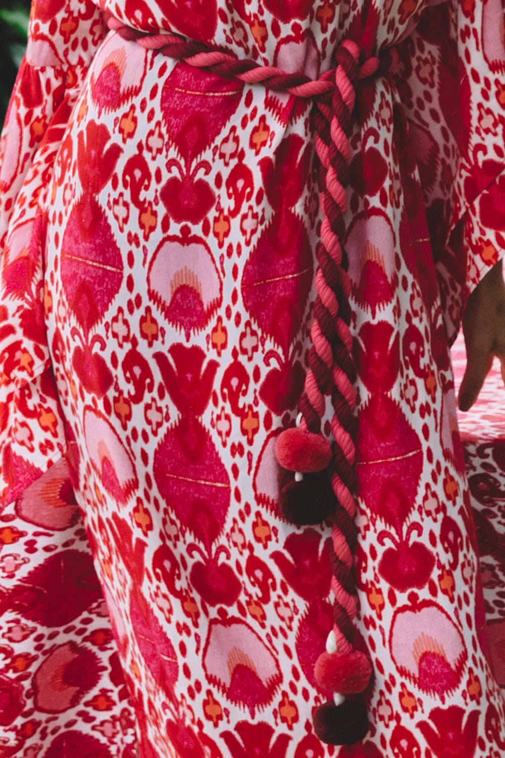 FIGUE-Rope Belt - Pink Burgundy-PINK/BUR