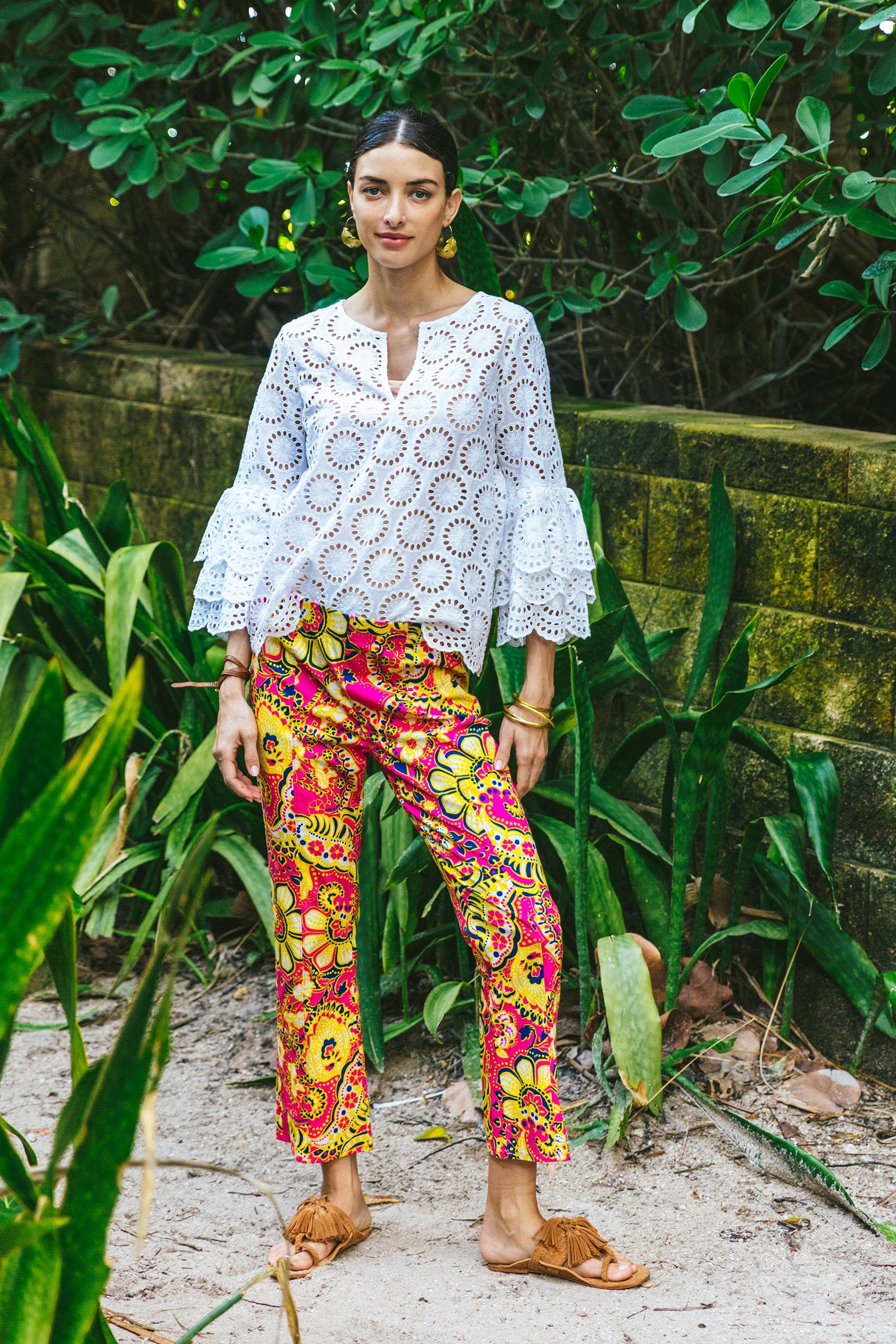 FIGUE-Reina Top-WHITE