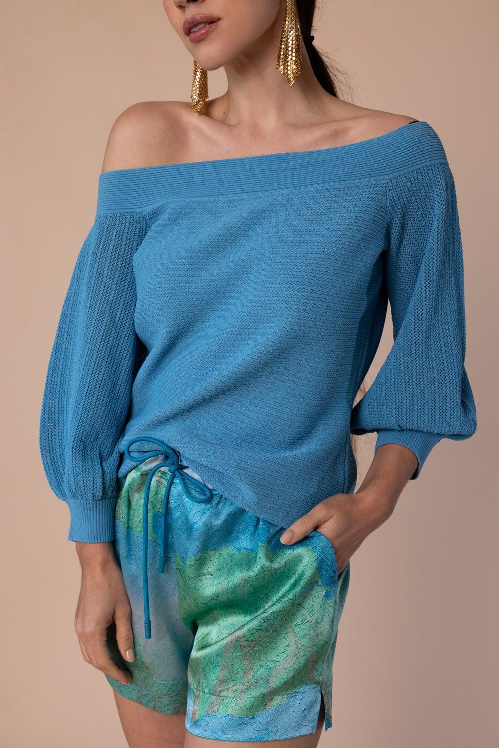 FIGUE-Gloria Sweater - Misty Blue-