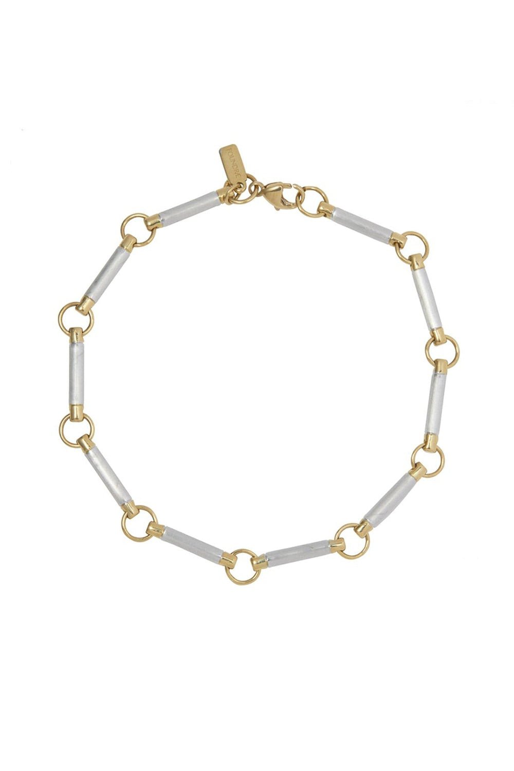 FOUNDRAE-Element Chain Bracelet-WHITE GOLD