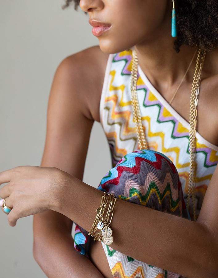 FOUNDRAE-Dream Extended Clip Bracelet-YELLOW GOLD