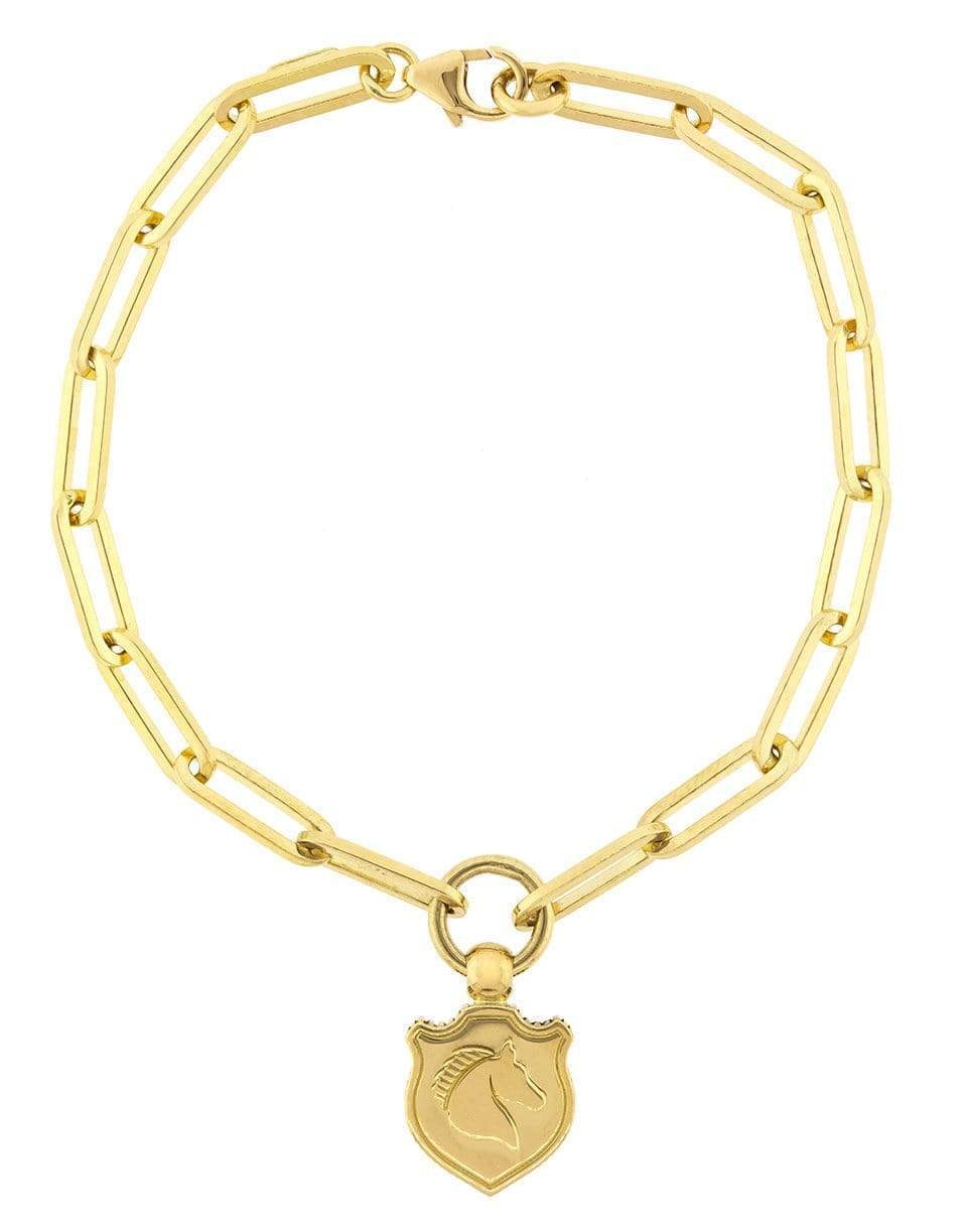 FOUNDRAE-Unconquerable Fob Clip Bracelet-YELLOW GOLD