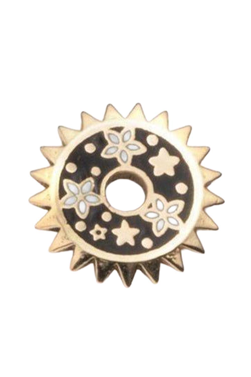 Dark Blossoms - Resilience Disk-YELLOW GOLD-JEWELRYFINE JEWELEARRING-FOUNDRAE