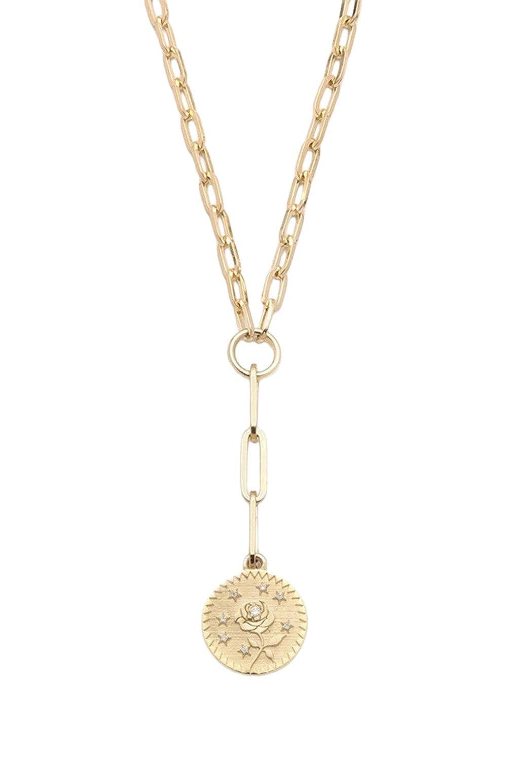 Rose of the World Refined Clip Necklace-YELLOW GOLD-JEWELRYFINE JEWELNECKLACE O-FOUNDRAE