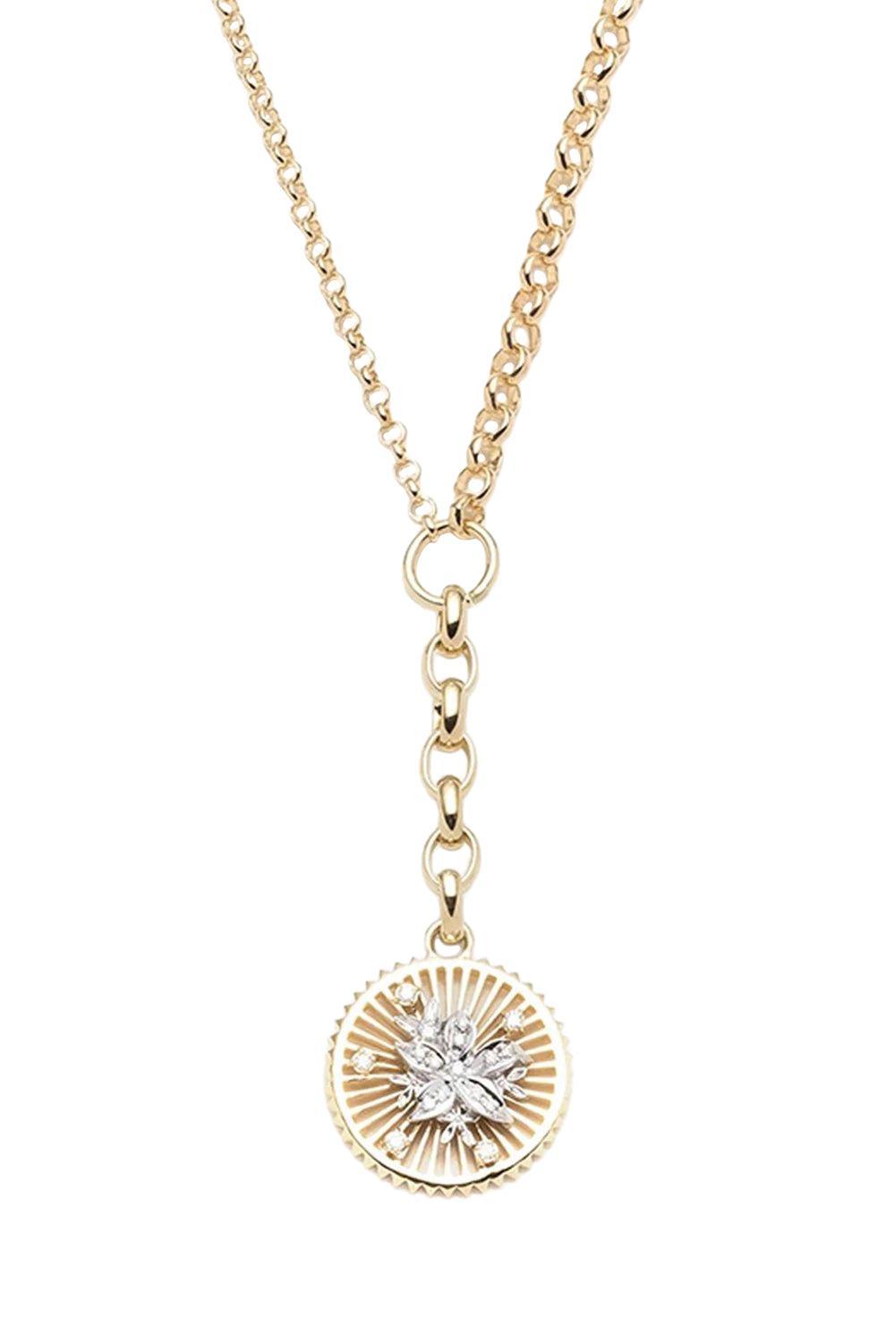 Resilience Medallion Belcher Necklace-YELLOW GOLD-JEWELRYFINE JEWELNECKLACE O-FOUNDRAE