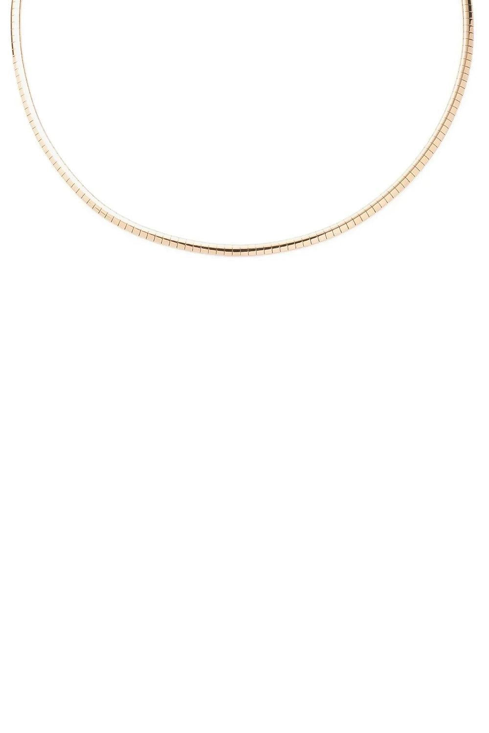 Sleek Collar Necklace-YELLOW GOLD-14-JEWELRYFINE JEWELNECKLACE O-FOUNDRAE