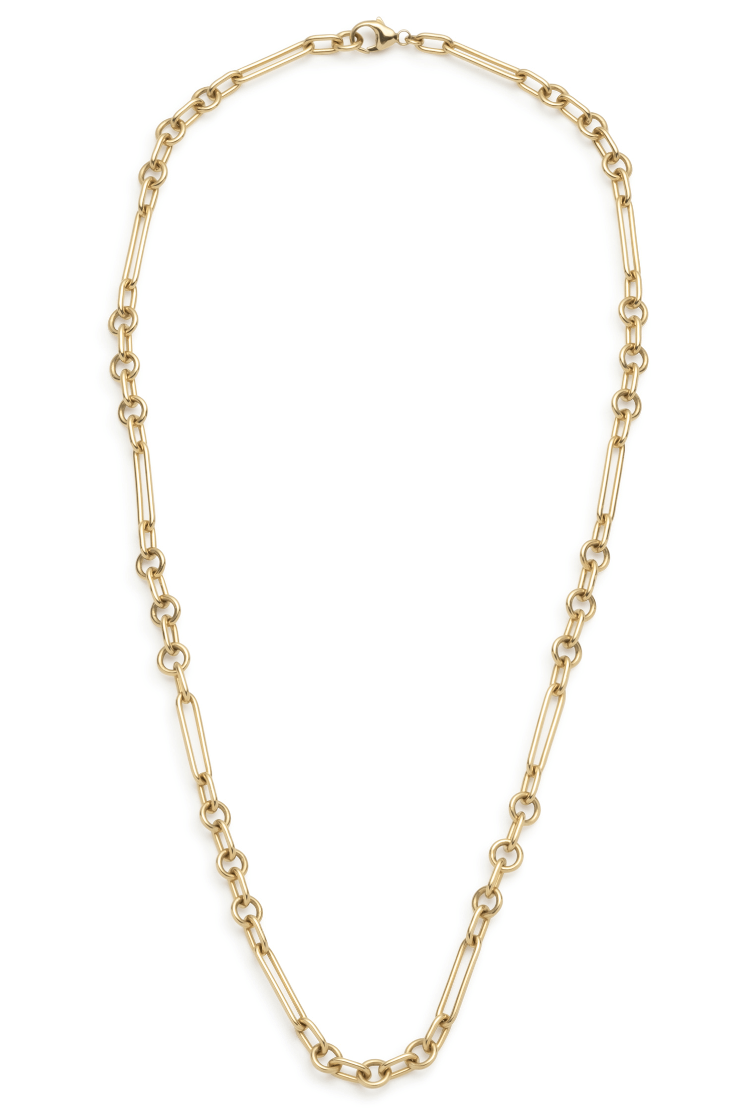 FOUNDRAE-18" Small Mixed Clip Chain-YELLOW GOLD