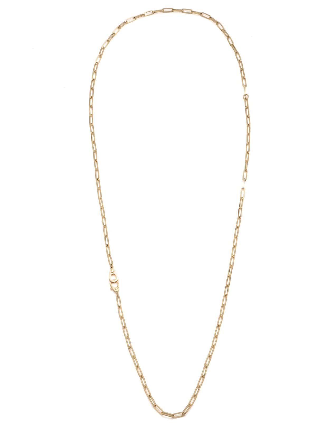 FOUNDRAE-36" Sister Hook Clip Chain Necklace-YELLOW GOLD
