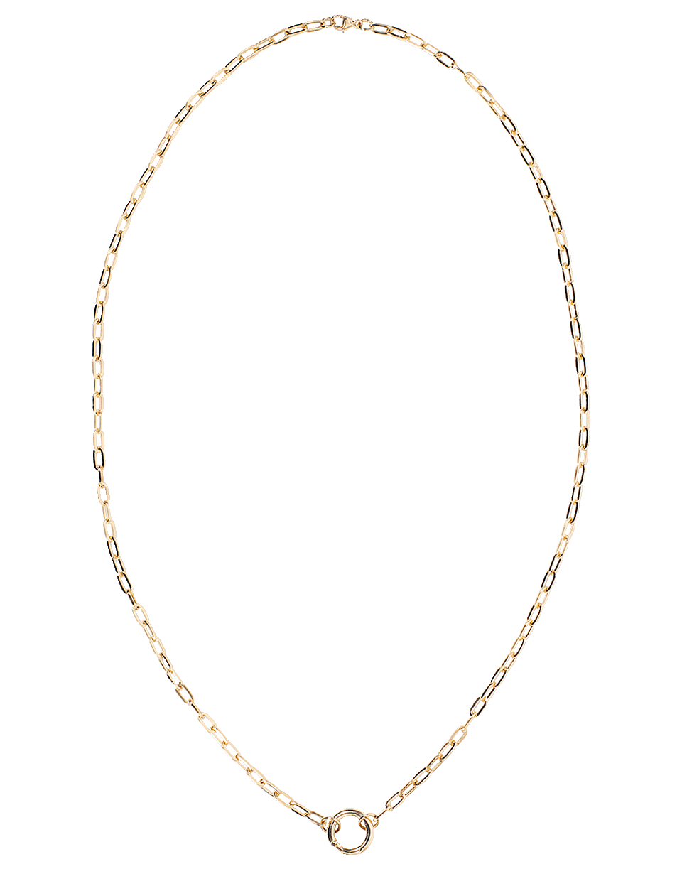 FOUNDRAE-Annex Link and Open Clip Chain-YELLOW GOLD