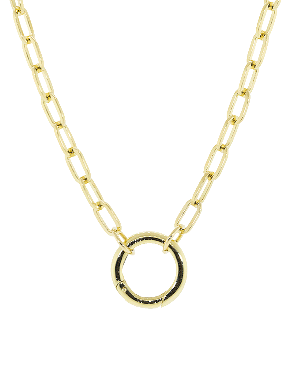 FOUNDRAE-Annex Link and Open Clip Chain-YELLOW GOLD