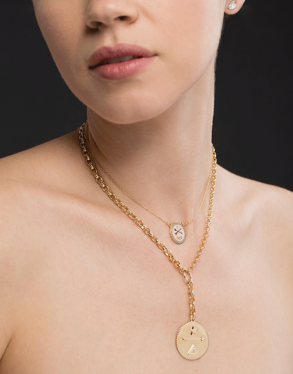 FOUNDRAE-Dream Medallion Necklace-YELLOW GOLD