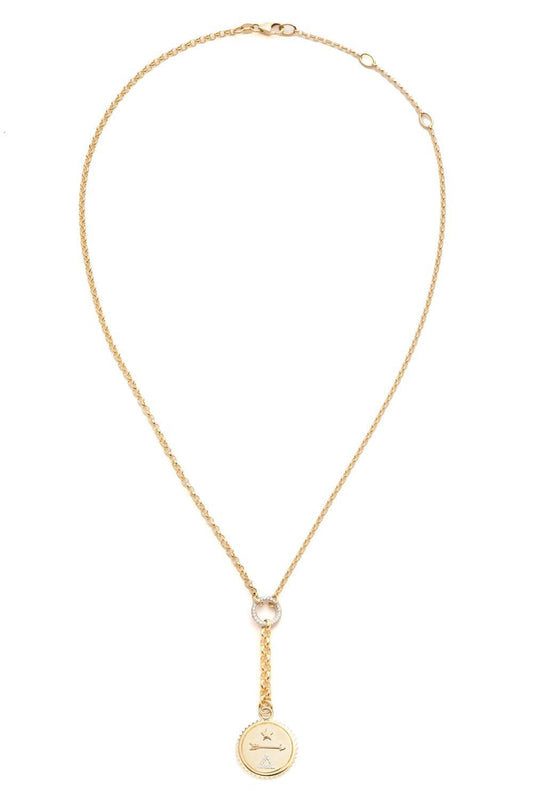 Dream - Small Mixed Belcher Extension Chain Necklace-YELLOW GOLD-JEWELRYFINE JEWELNECKLACE O-FOUNDRAE