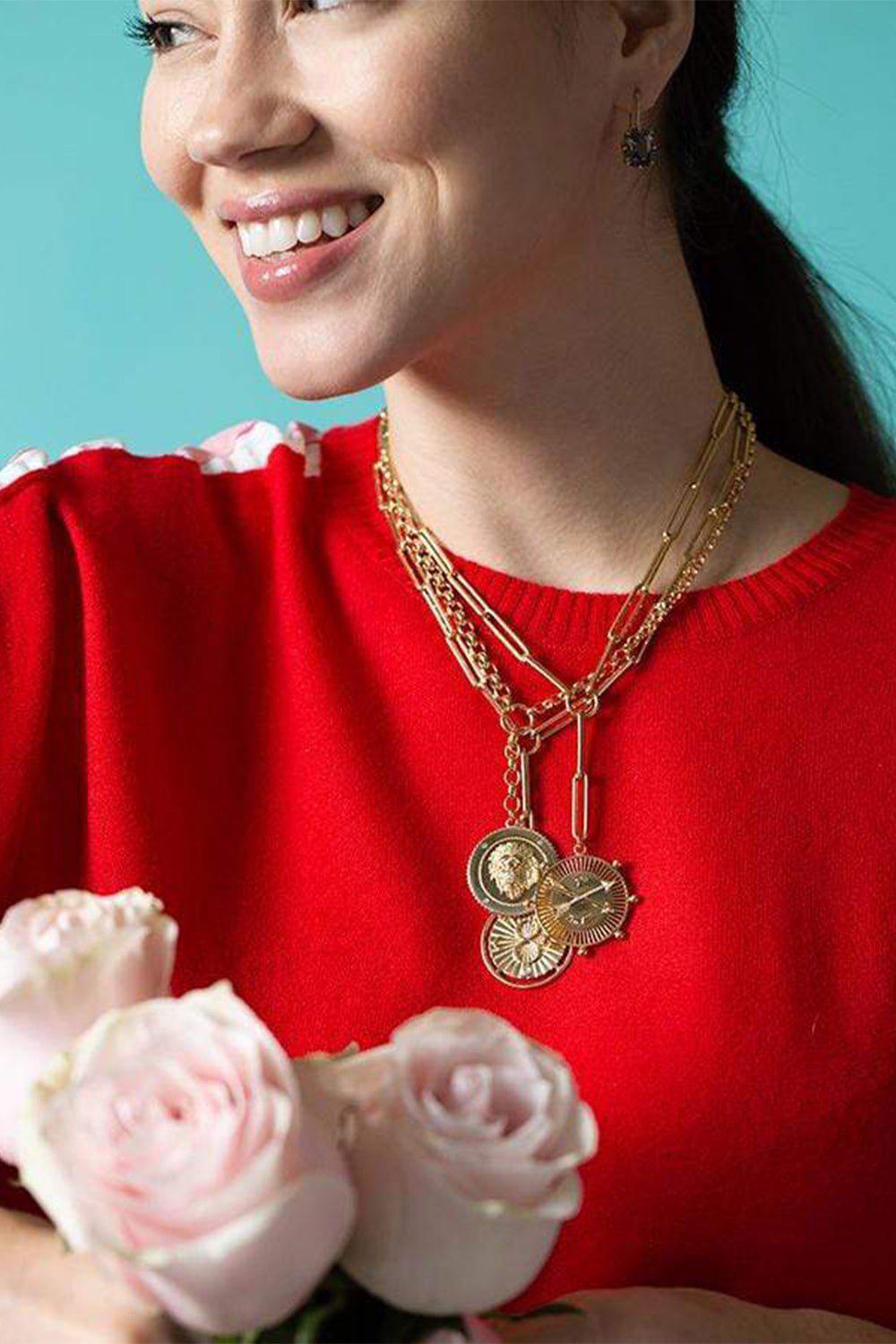 FOUNDRAE-Extended Clip Passion Choker-YELLOW GOLD