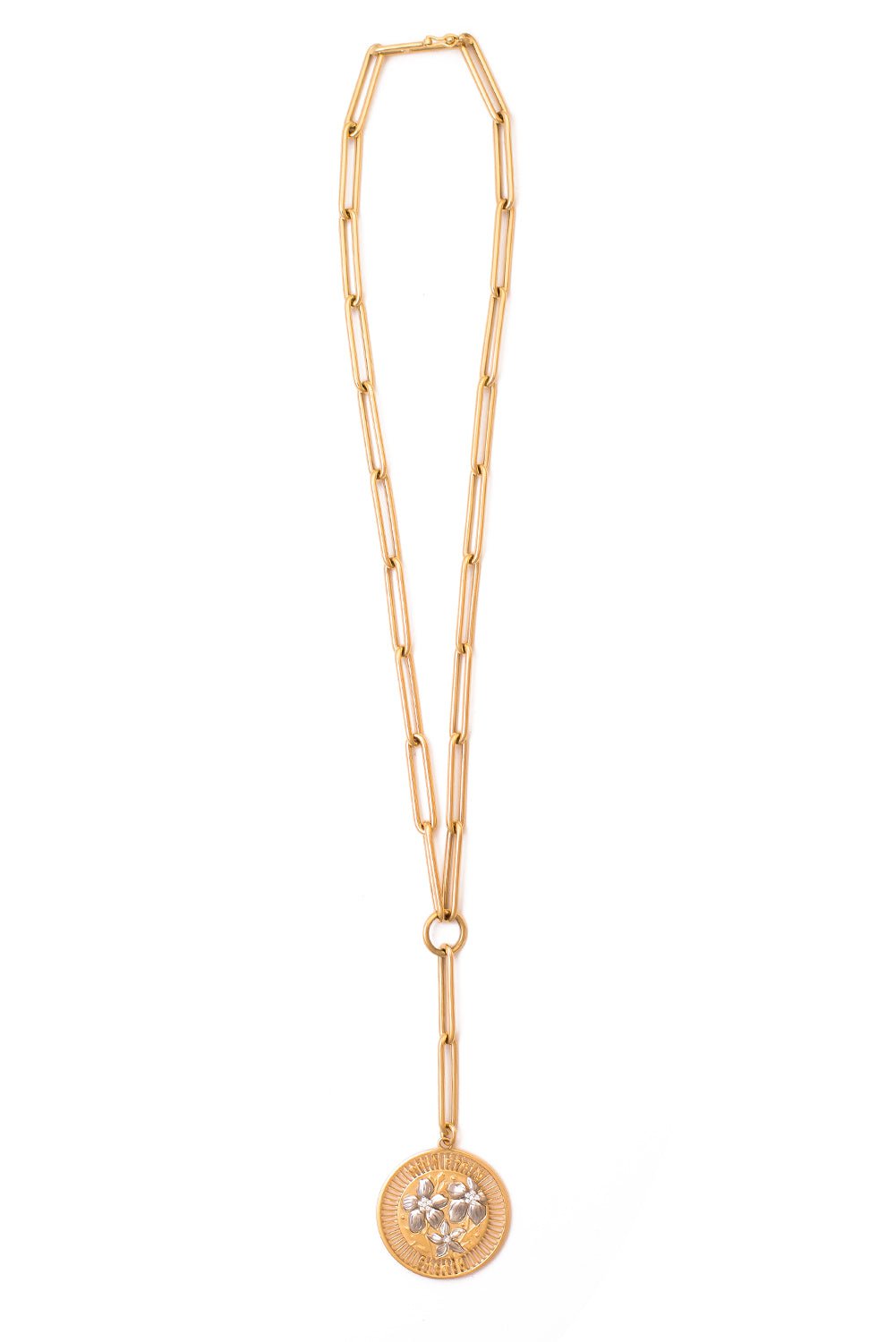 FOUNDRAE-Extended Clip Resilience Necklace-YELLOW GOLD