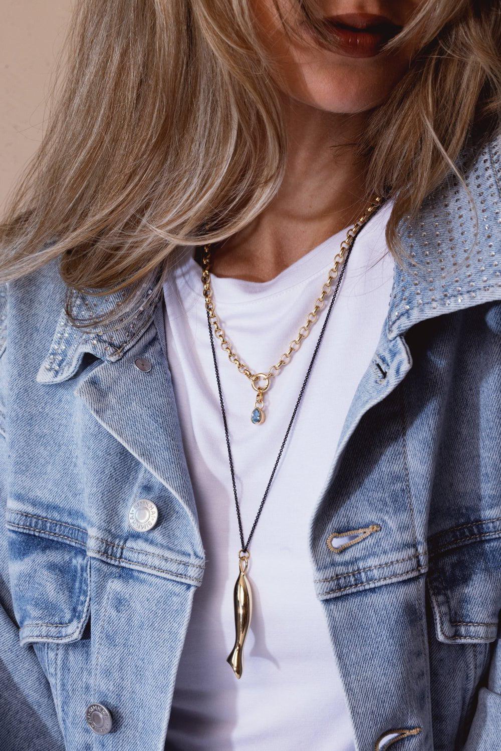 FOUNDRAE-Heavy Belcher Open Chain - Mini Chubby Annex Link-YELLOW GOLD