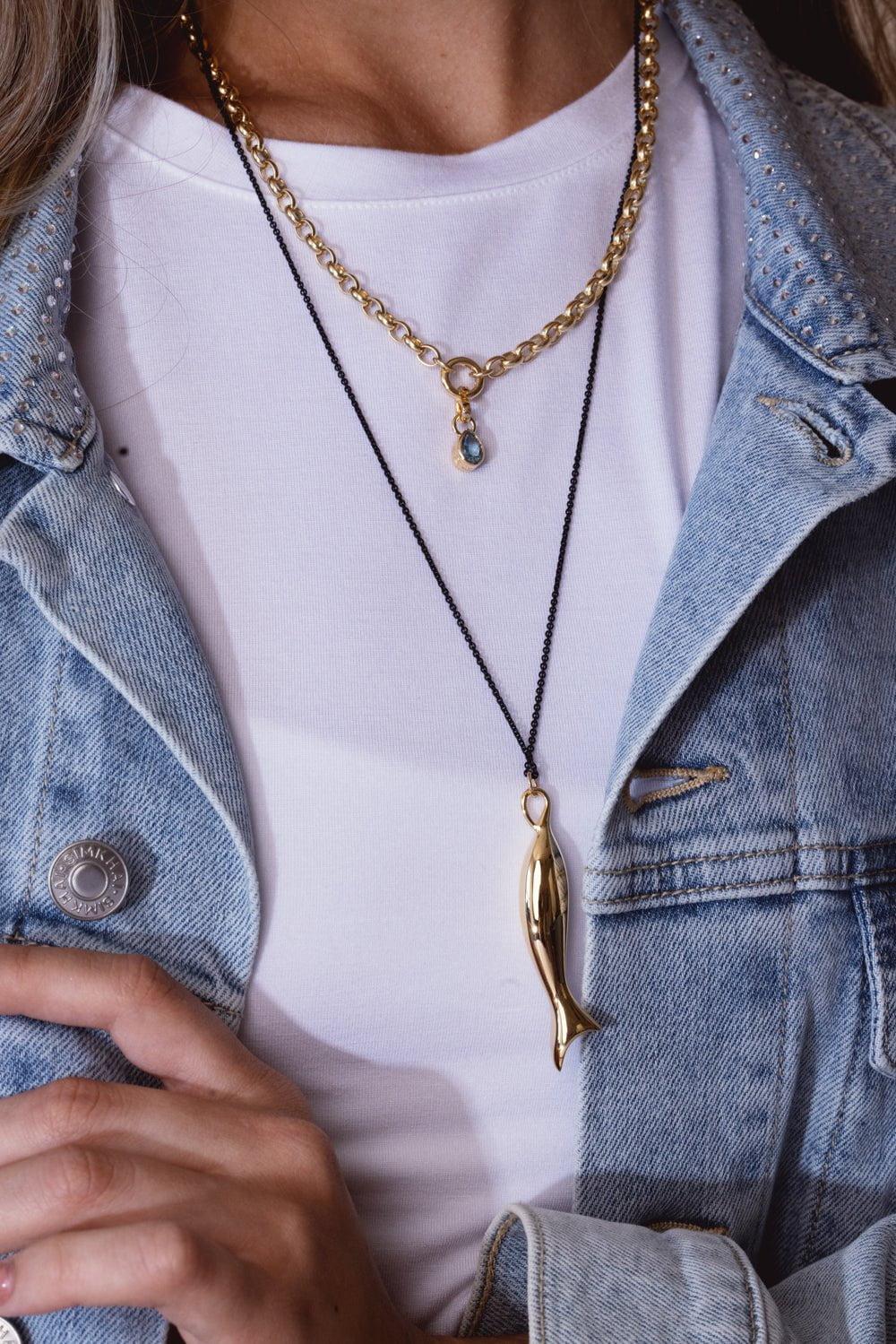 FOUNDRAE-Heavy Belcher Open Chain - Mini Chubby Annex Link-YELLOW GOLD