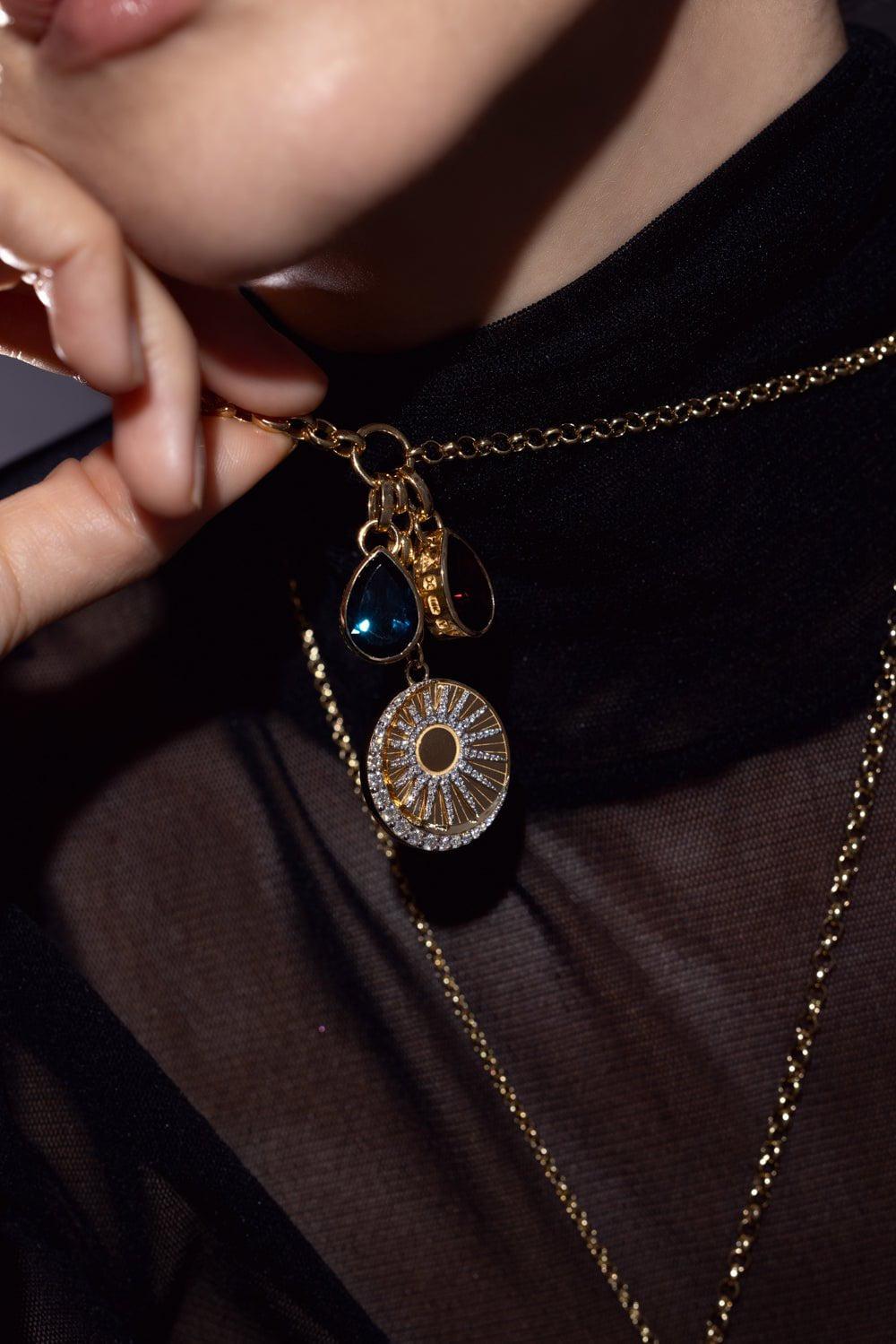 FOUNDRAE-Heavy Mixed Belcher Necklace - Balance-YELLOW GOLD