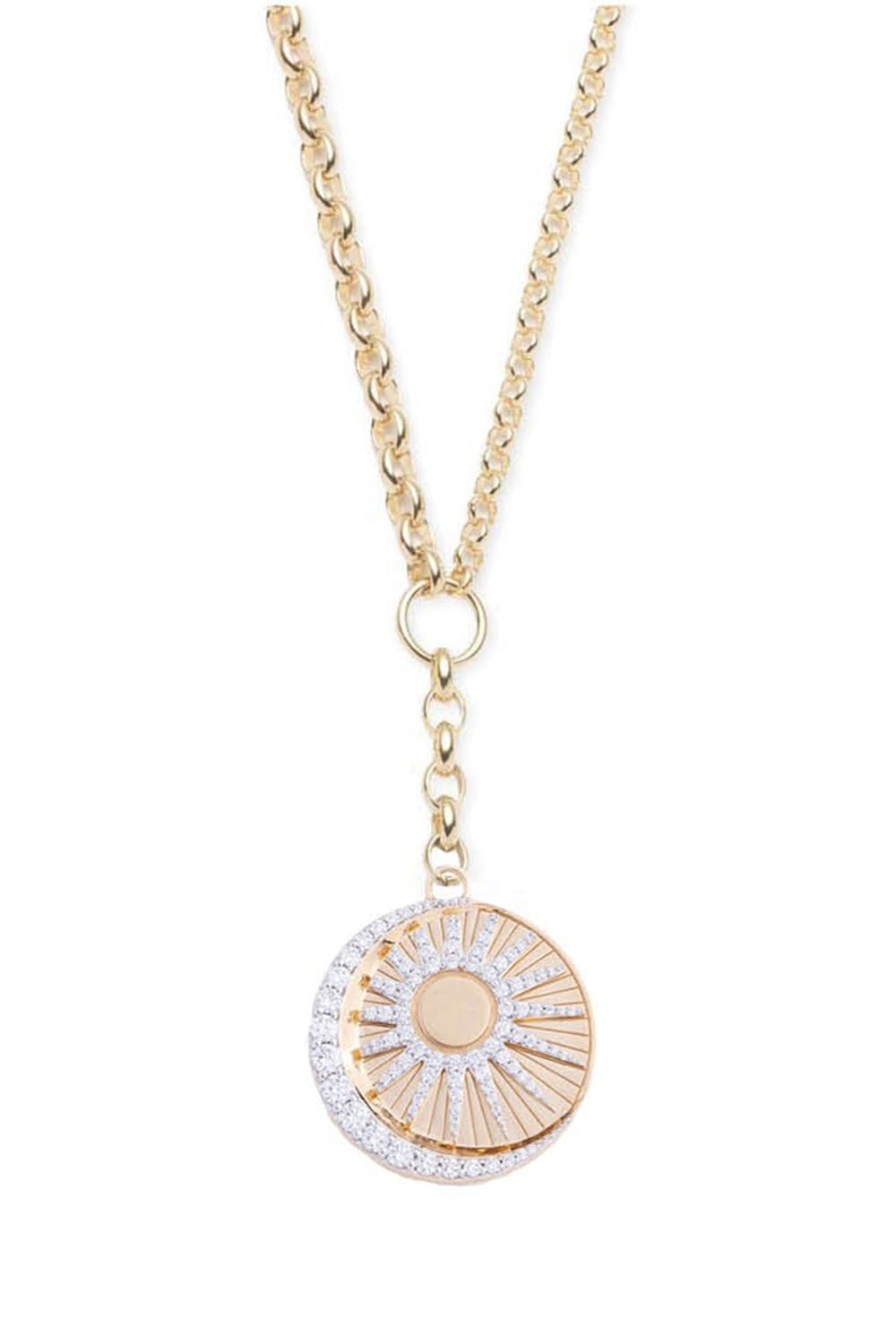 FOUNDRAE-Heavy Mixed Belcher Necklace - Balance-YELLOW GOLD