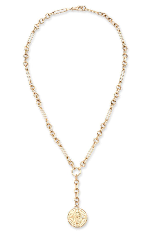 Infinite Gratitude - Karma Small Mixed Clip Extension Necklace-YELLOW GOLD-JEWELRYFINE JEWELNECKLACE O-FOUNDRAE