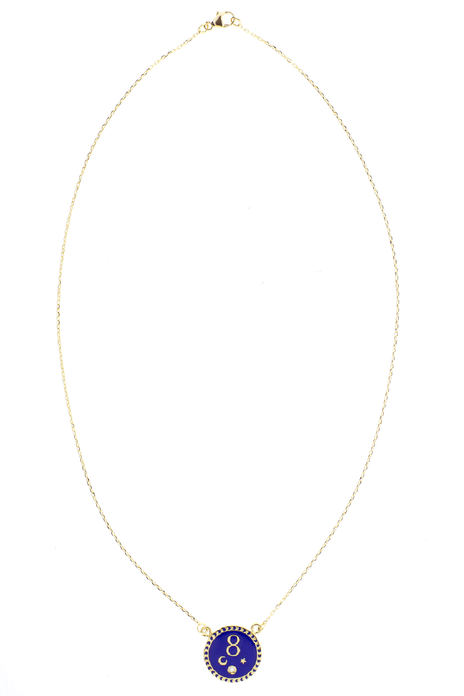 FOUNDRAE-Karma Medallion Necklace-YELLOW GOLD