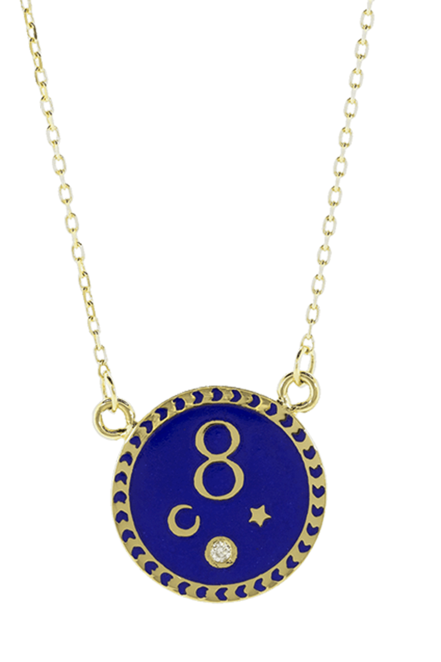 FOUNDRAE-Karma Medallion Necklace-YELLOW GOLD