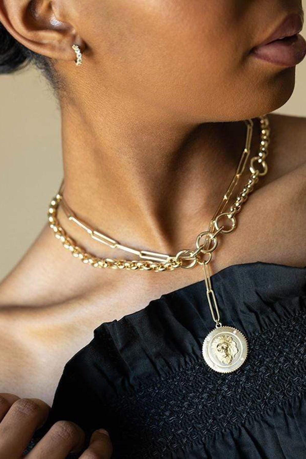 FOUNDRAE-Oversized Belcher Chain-YELLOW GOLD