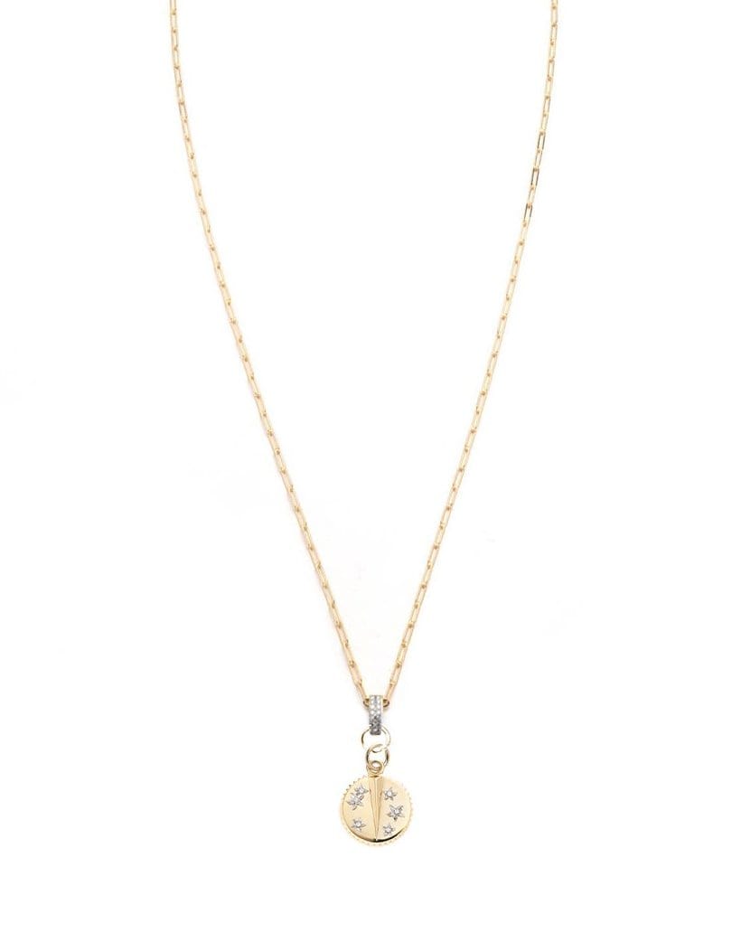 FOUNDRAE-Pave Resilience Super Fine Clip Chain-YELLOW GOLD