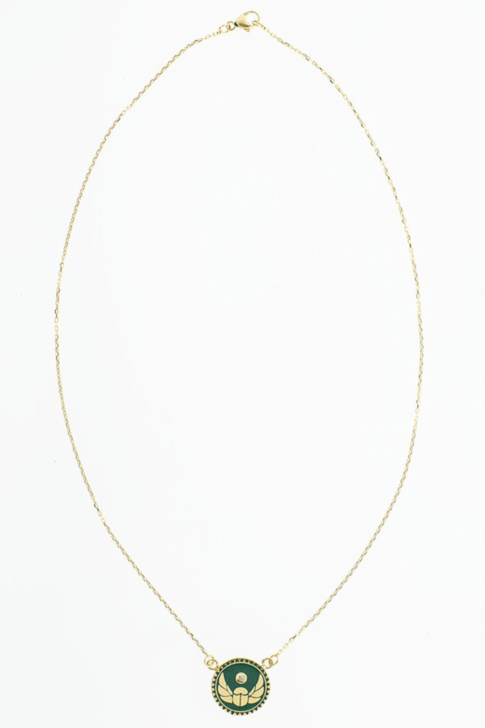 FOUNDRAE-Protection Medallion Necklace-YELLOW GOLD