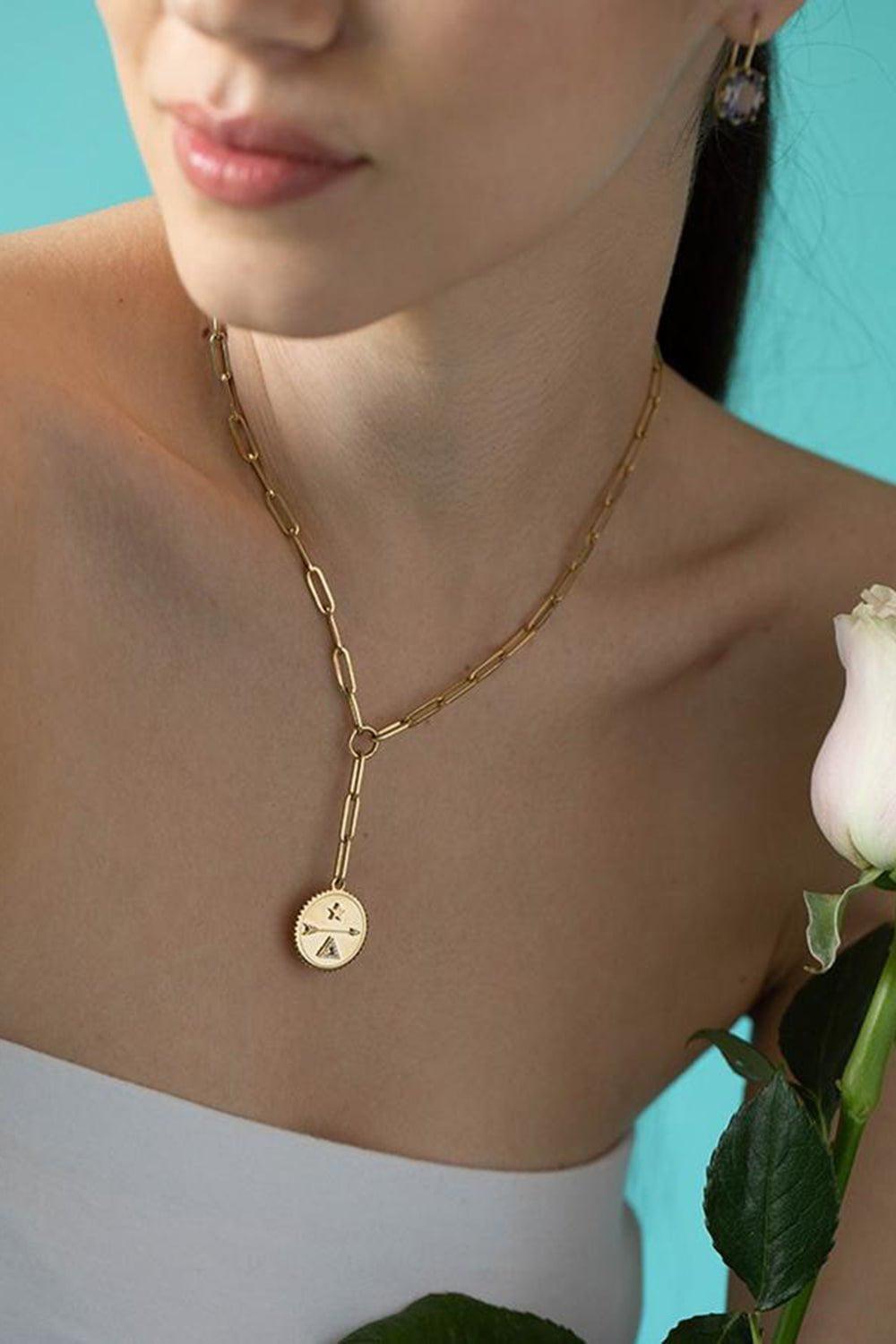 FOUNDRAE-Refined Clip Dream Necklace-YELLOW GOLD