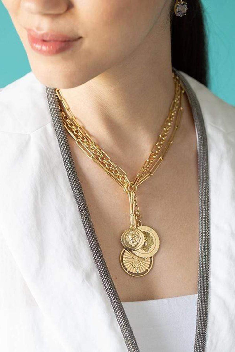 FOUNDRAE-Refined Clip Strength Necklace-YELLOW GOLD