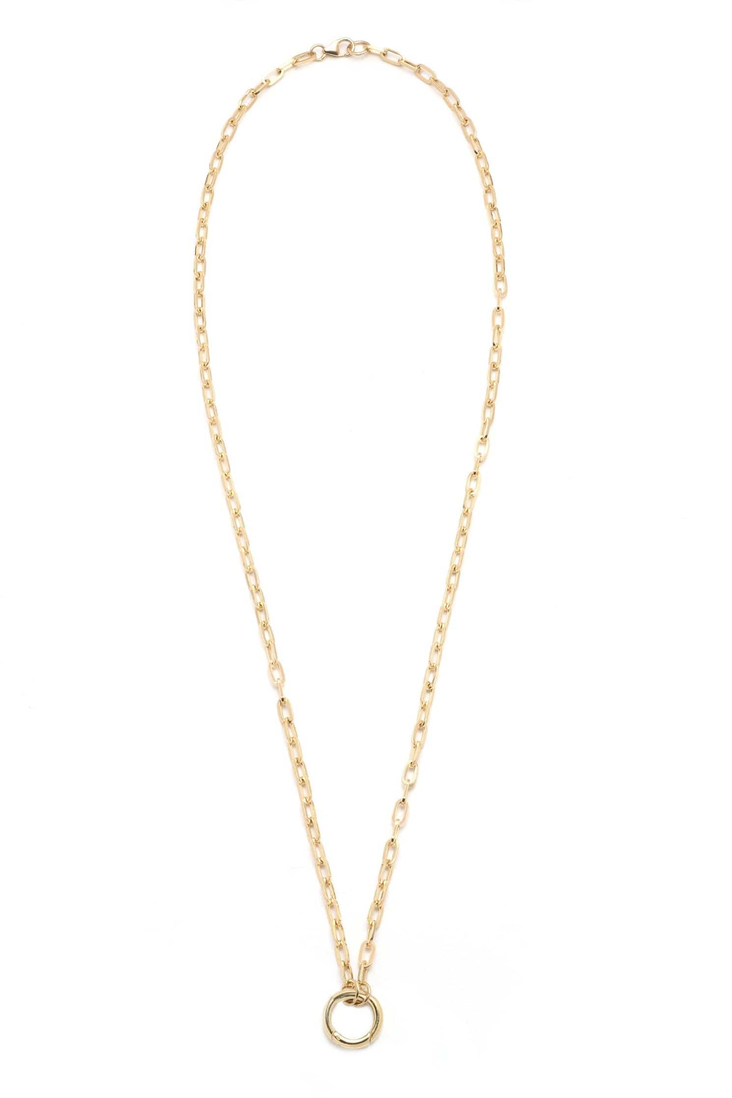 FOUNDRAE-Refined Open Clip Chain 22"-YELLOW GOLD