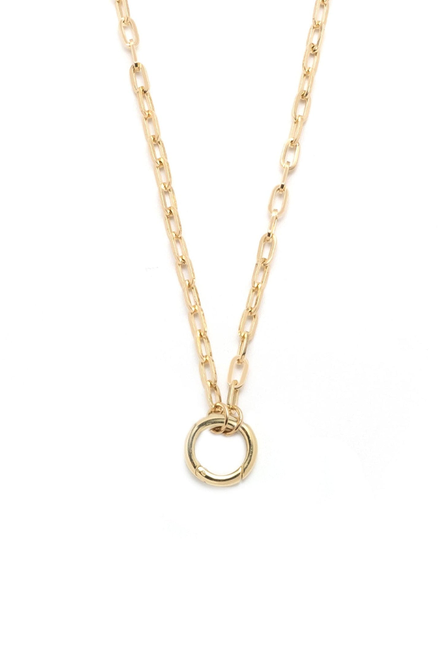 FOUNDRAE-Refined Open Clip Chain 22"-YELLOW GOLD