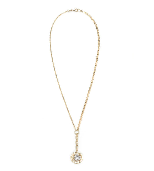 Resilience - Blossoms Medium Mixed Belcher Extension Necklace-YELLOW GOLD-JEWELRYFINE JEWELNECKLACE O-FOUNDRAE