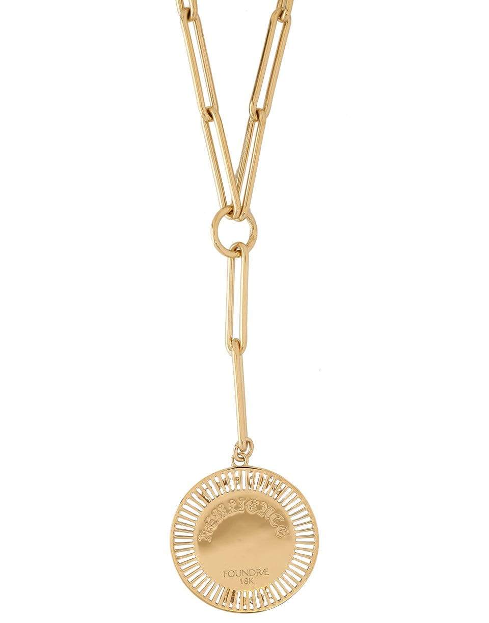 FOUNDRAE-Resilience Clip Chain Necklace-YELLOW GOLD