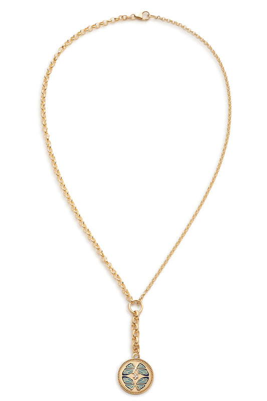 Reverie - Ceramic Butterfly Medium Mixed Belcher Extension Necklace