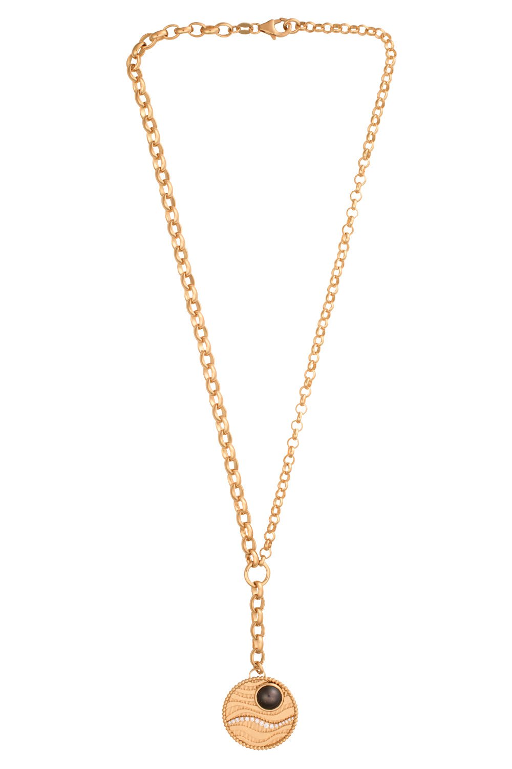 FOUNDRAE-Sana - Wholeness Heavy Mixed Belcher Extension Chain Necklace-YELLOW GOLD