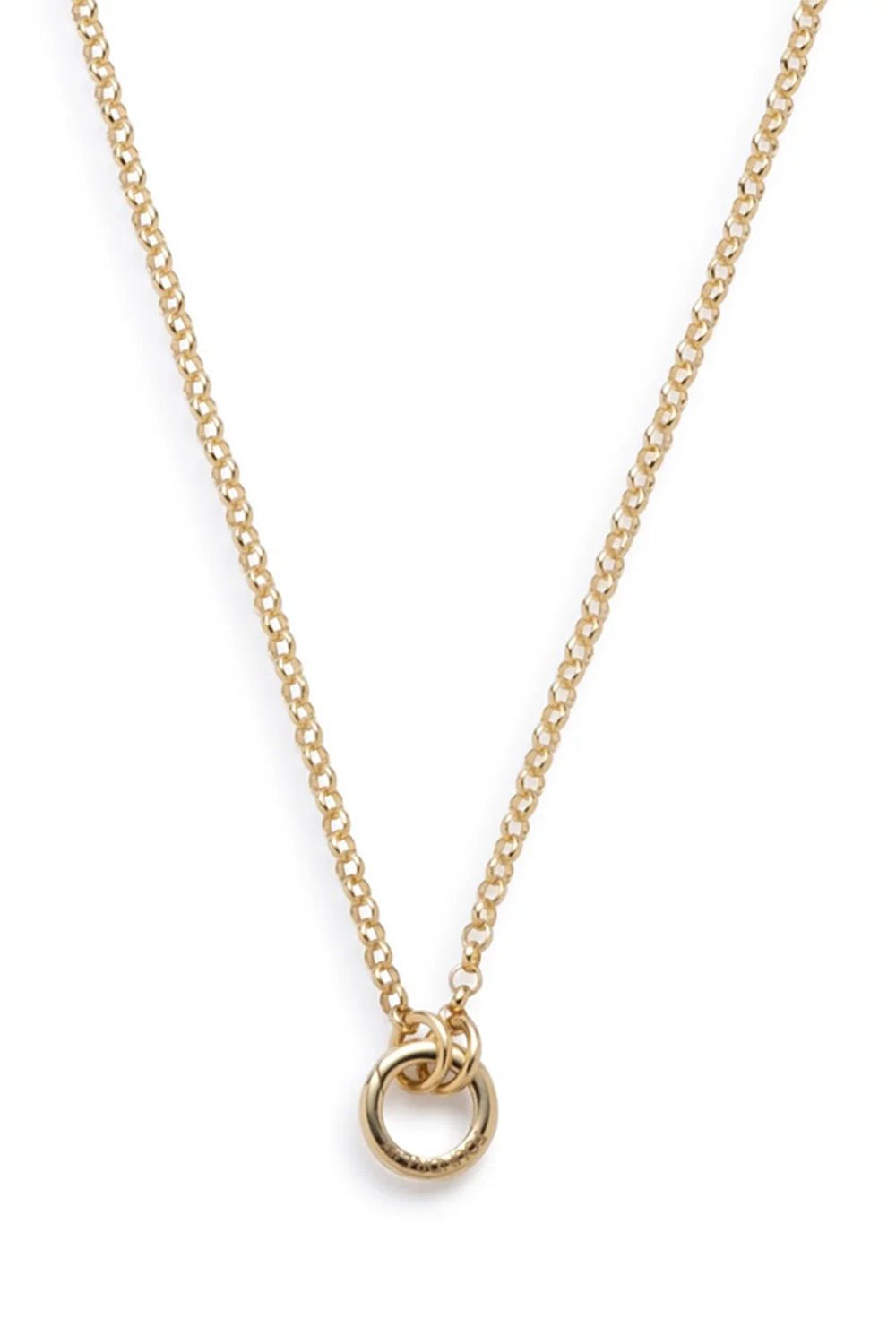 FOUNDRAE-Small Belcher Open Link Chain Necklace-YELLOW GOLD