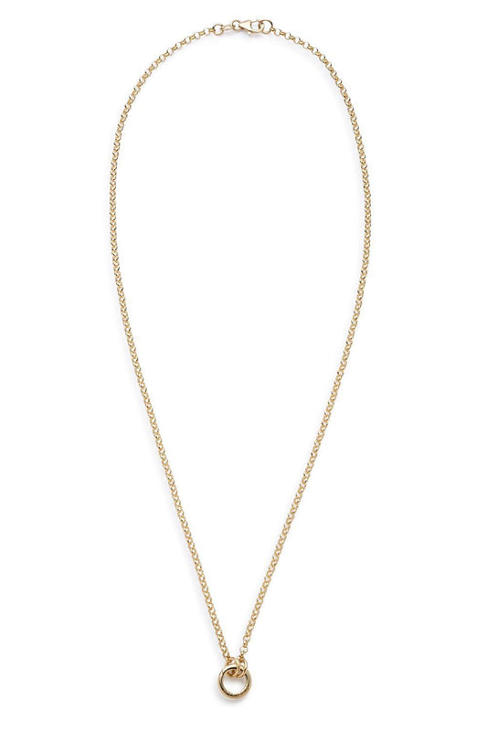 Small Open Belcher Chain Necklace-YELLOW GOLD-JEWELRYFINE JEWELNECKLACE O-FOUNDRAE