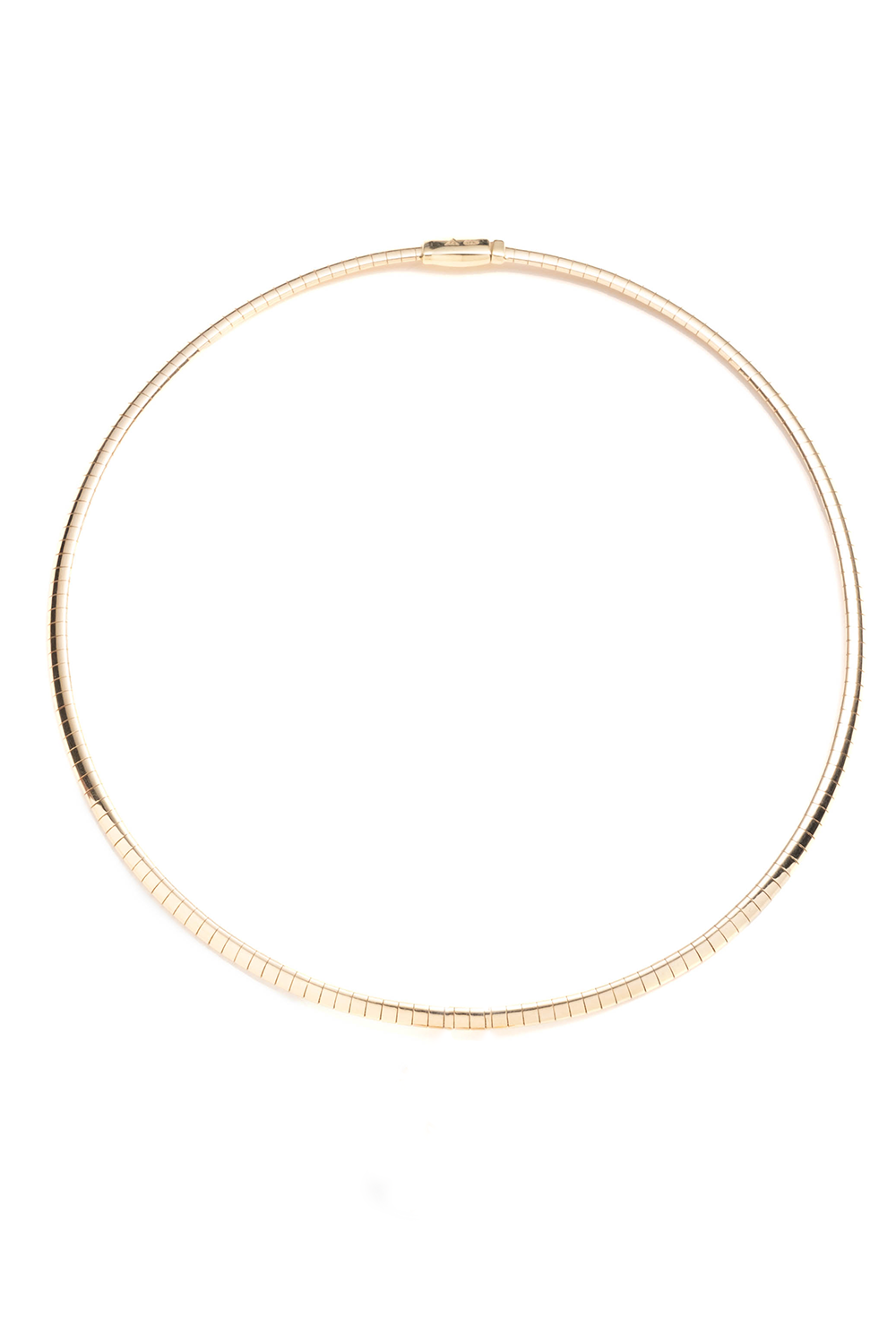 Small Sleek Collar Necklace-YELLOW GOLD-JEWELRYFINE JEWELNECKLACE O-FOUNDRAE