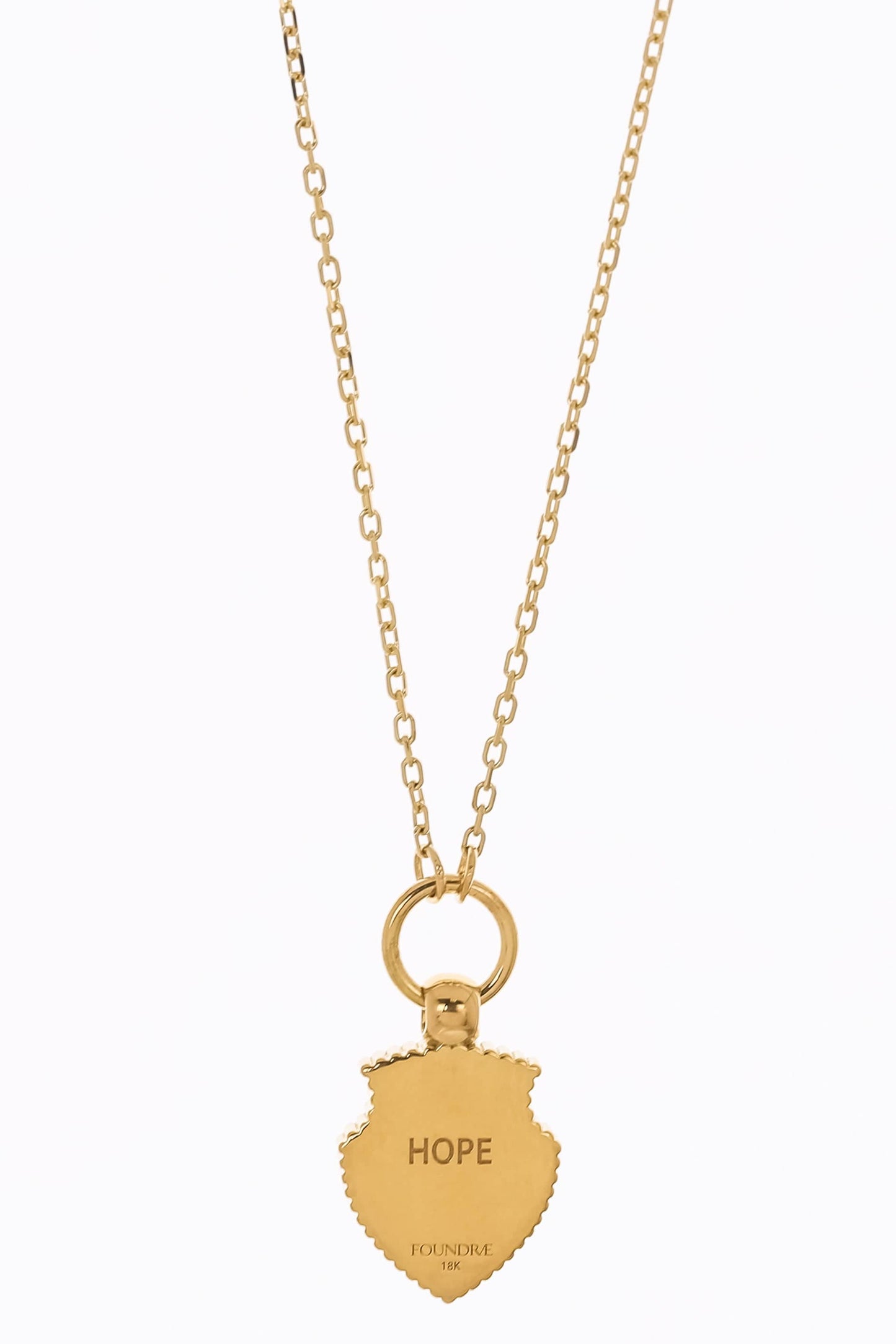 FOUNDRAE-Spero "Hope" Thread Necklace-YELLOW GOLD
