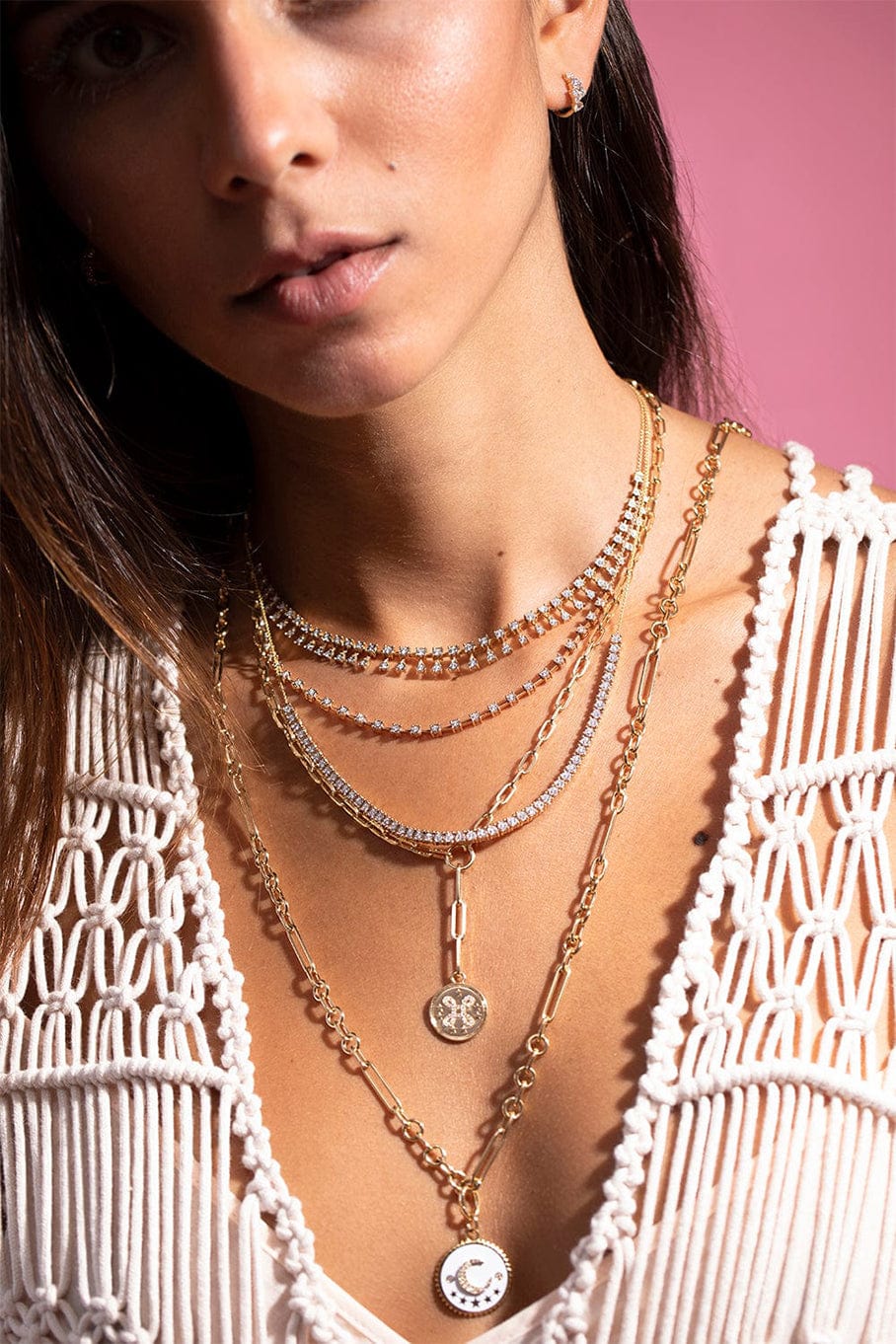 True Love Spark Medallion Refined Clip Necklace | FOUNDRAE