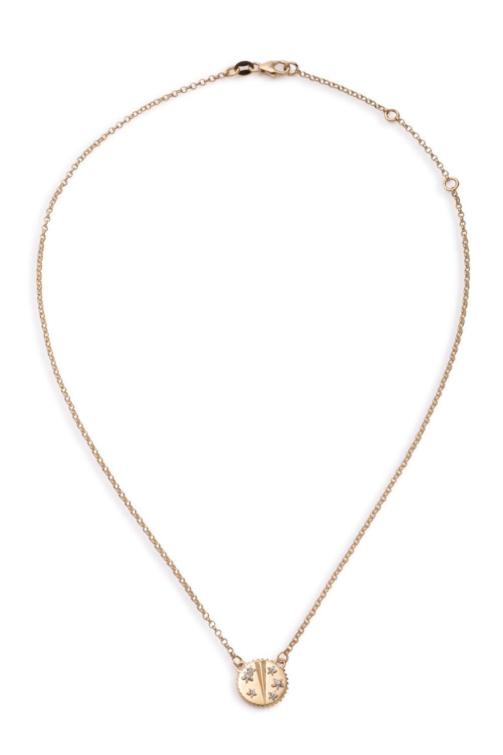 FOUNDRAE-Resilience - Mini Stationary Necklace-YELLOW GOLD