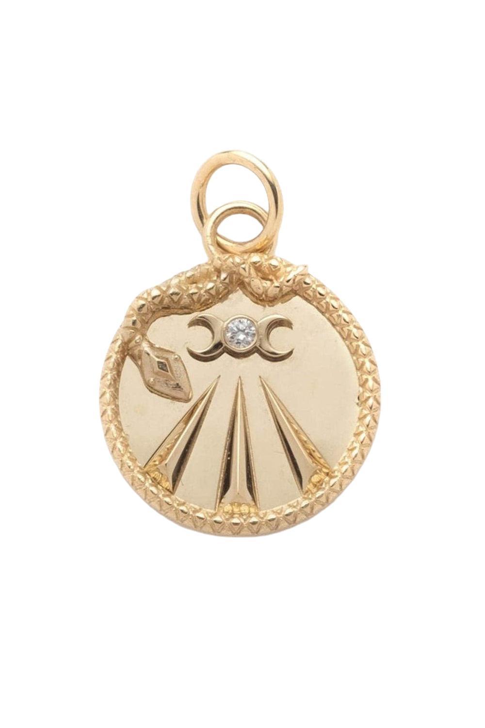 Mind Body Soul - Badge Medallion-YELLOW GOLD-JEWELRYFINE JEWELPENDANT-FOUNDRAE