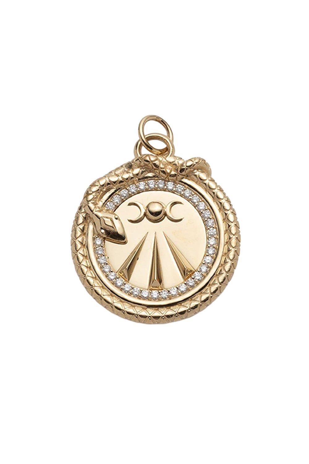 Mind Body Soul - Wholeness Large Specialty Medallion-YELLOW GOLD-JEWELRYFINE JEWELPENDANT-FOUNDRAE