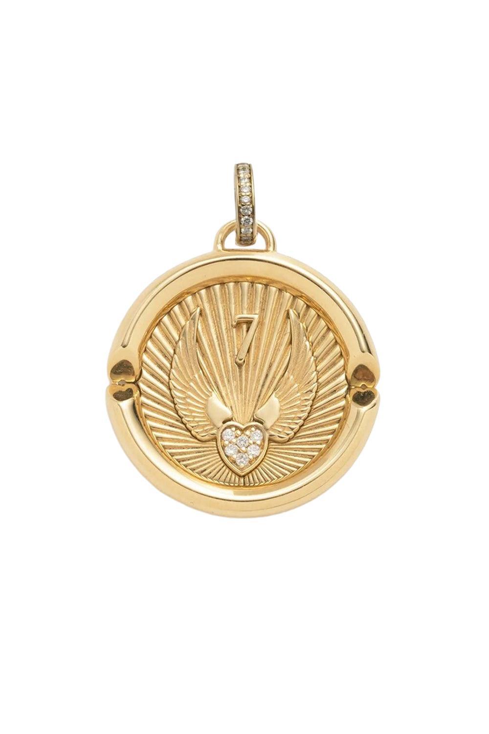 Beloved with Wings We Fly Pendant-YELLOW GOLD-JEWELRYFINE JEWELPENDANT-FOUNDRAE