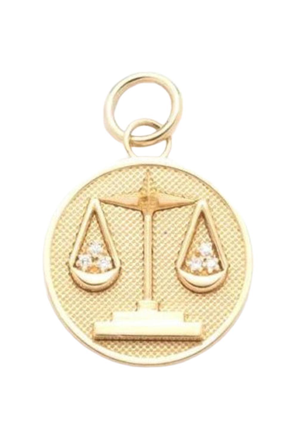 Baby Libra Medallion-YELLOW GOLD-JEWELRYFINE JEWELPENDANT-FOUNDRAE